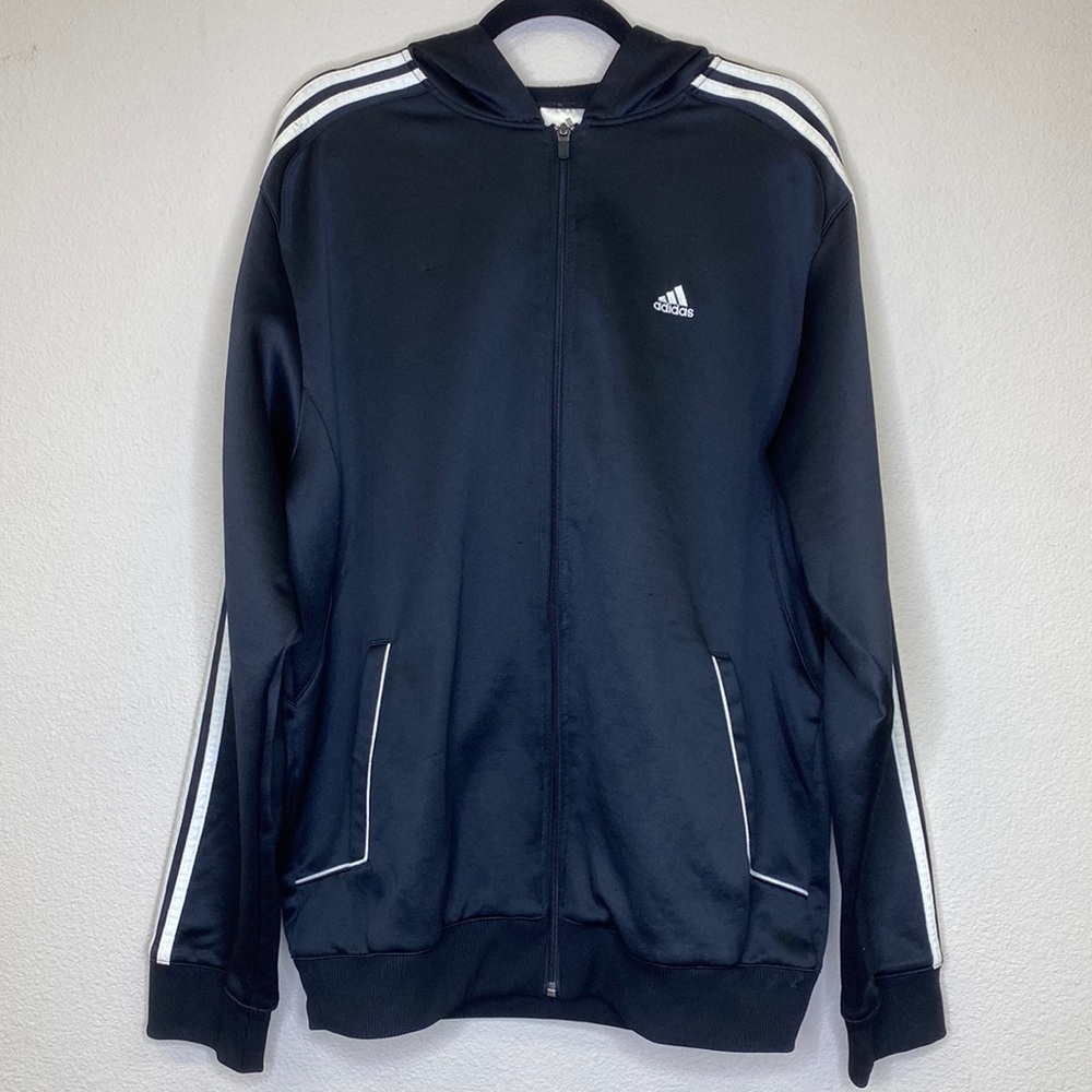 adidas Hooded Track Jacket Size Large